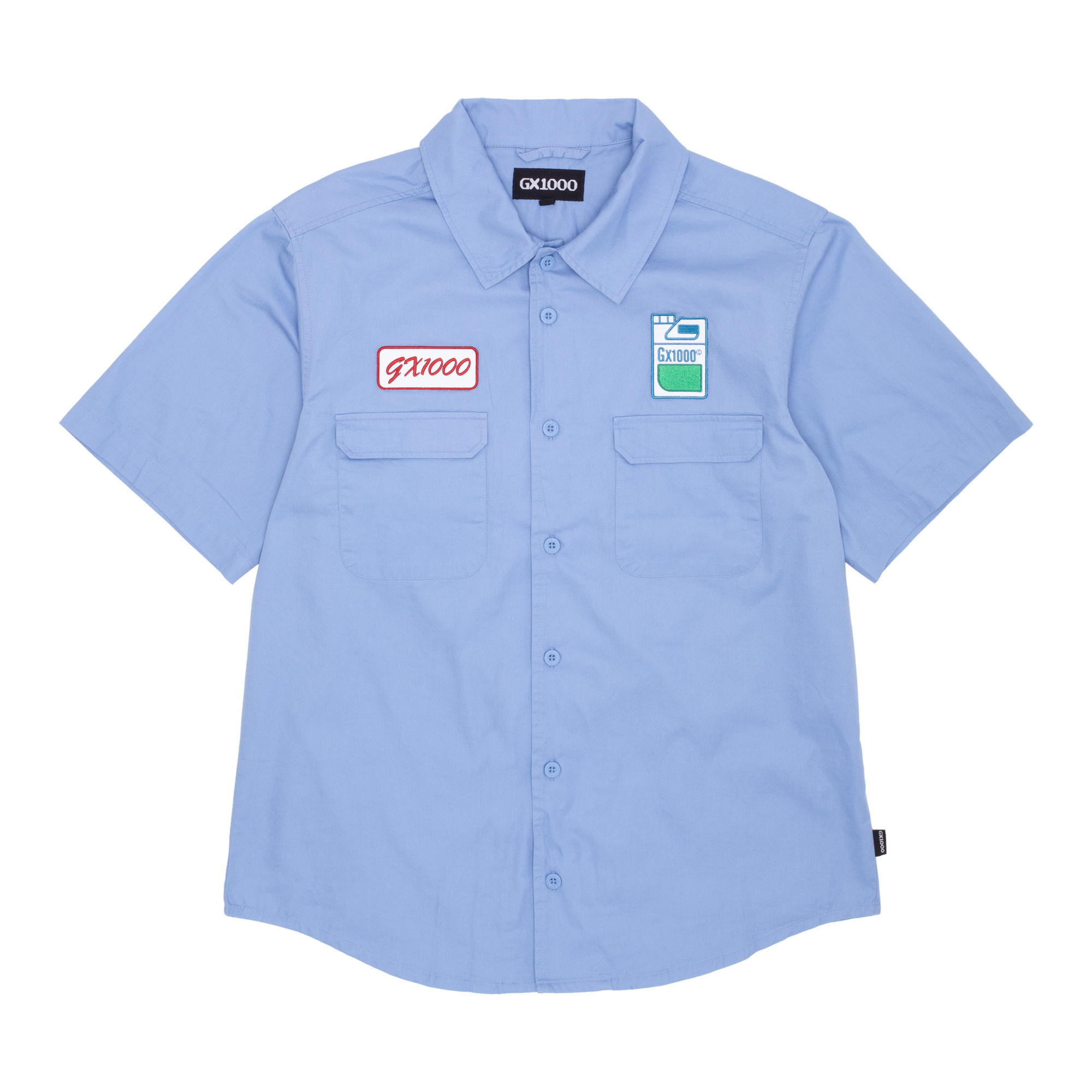 GX1000 Fertilizer Button Down Shirt Light Blue