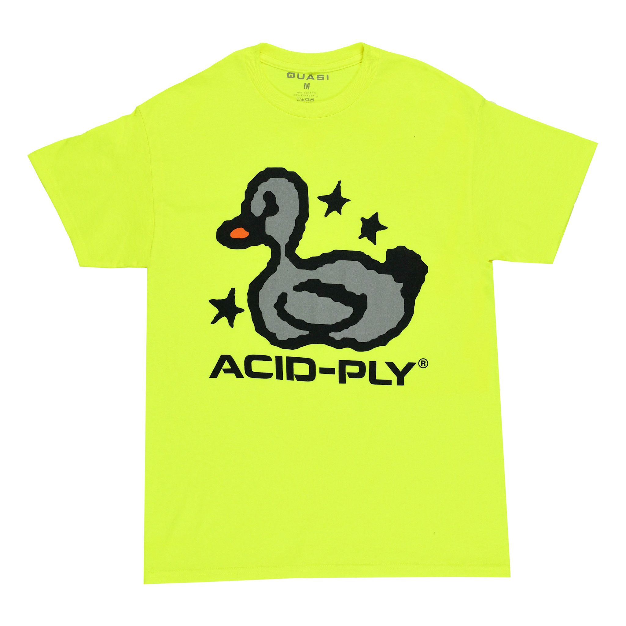 Quasi Skateboards Duck Tech Tee Safety Green