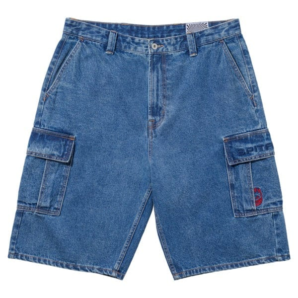 Spitfire Wheels Classic 87 Denim Cargo Short Stone Wash