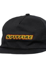 Spitfire Wheels Flames Script Snapback Black