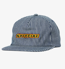 Spitfire Wheels Flames Script Strapback Indigo Stripe