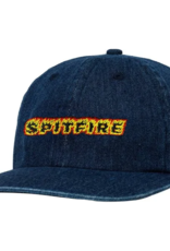 Spitfire Wheels Flames Script Strapback Denim