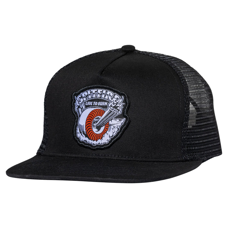 Spitfire Wheels Burnout Snapback Black