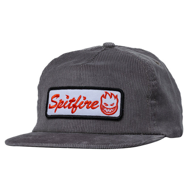 Spitfire Wheels Courier Patch Snapback Charcoal/White