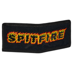 Spitfire Wheels Flames Script Bifold Wallet Black