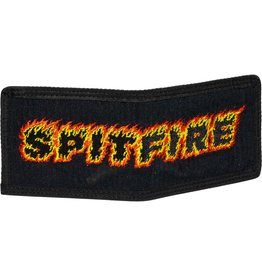 Spitfire Wheels Flames Script Bifold Wallet Black
