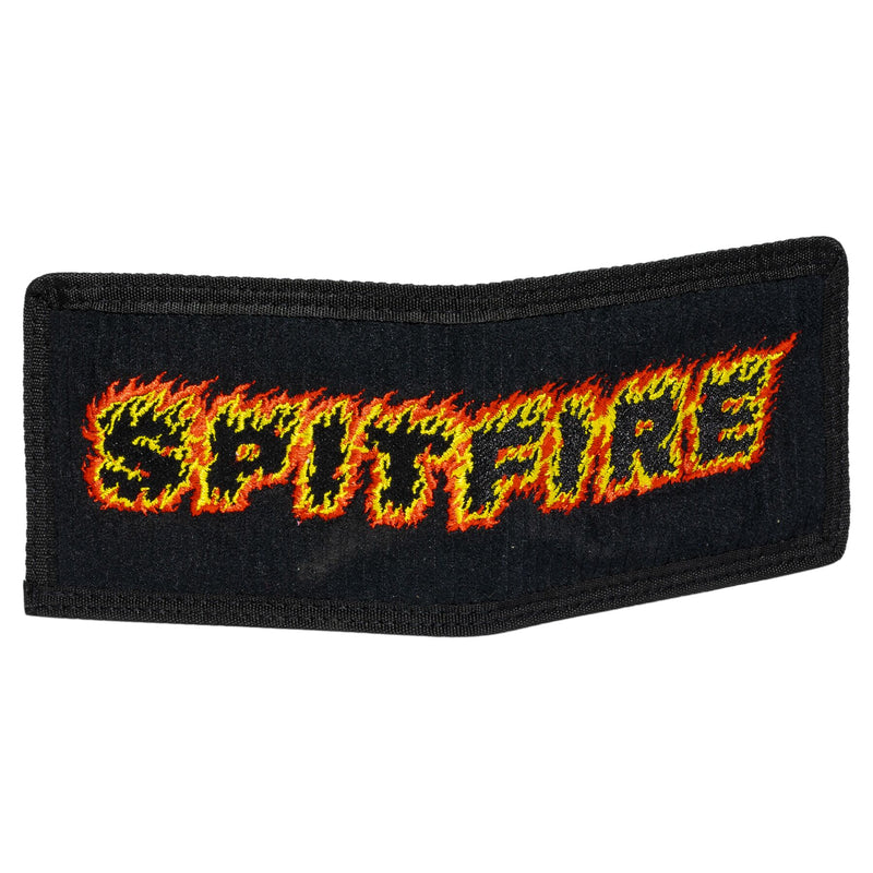 Spitfire Wheels Flames Script Bifold Wallet Black