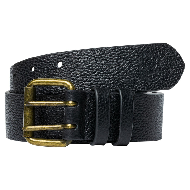 Spitfire Wheels Bighead Leather Belt Black L/XL