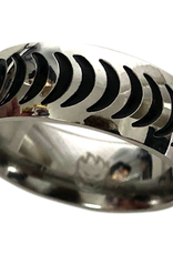 Spitfire Wheels Crescent Silver Ring Sz9