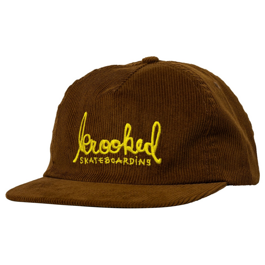 Krooked Skript Snapback Brown/Gold