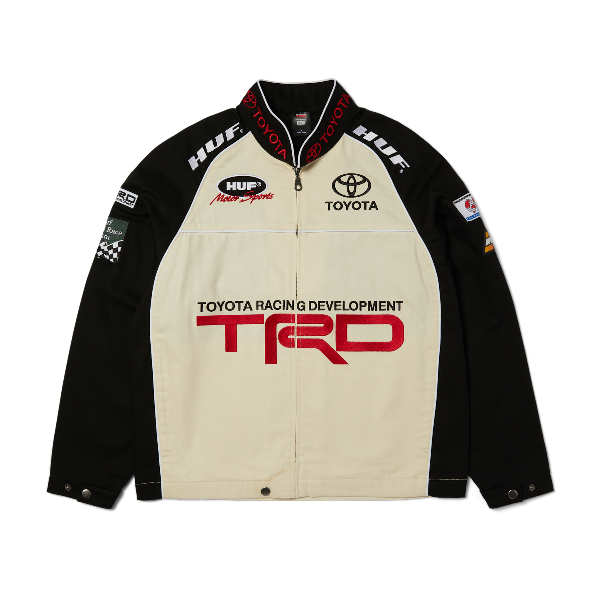HUF Podium Racing Jacket White/Black