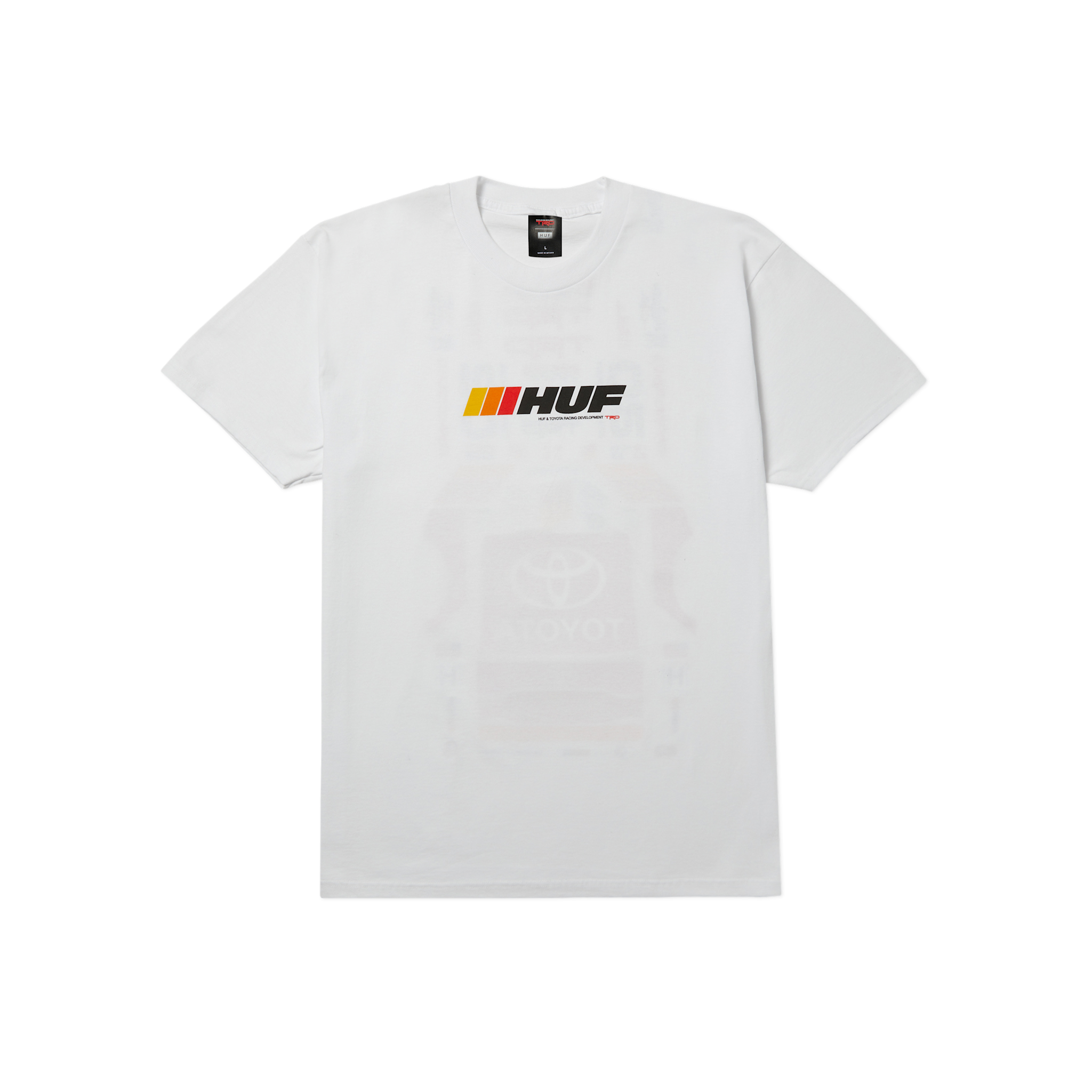 HUF Stickered White