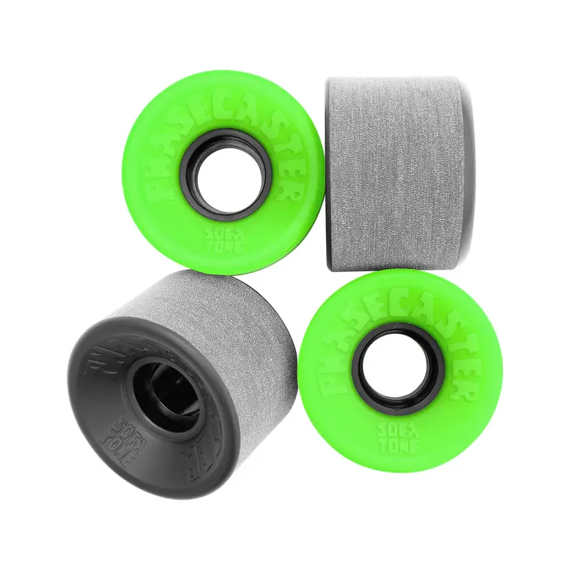 The Heated Wheel Phasecaster Wheels Sofa Tone 56mm 78a Black/Green Two Tone