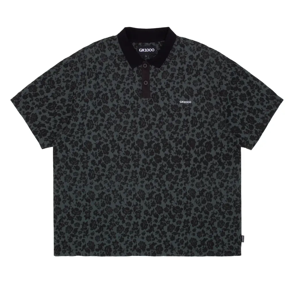 GX1000 Polo Shirt Floral Emerald