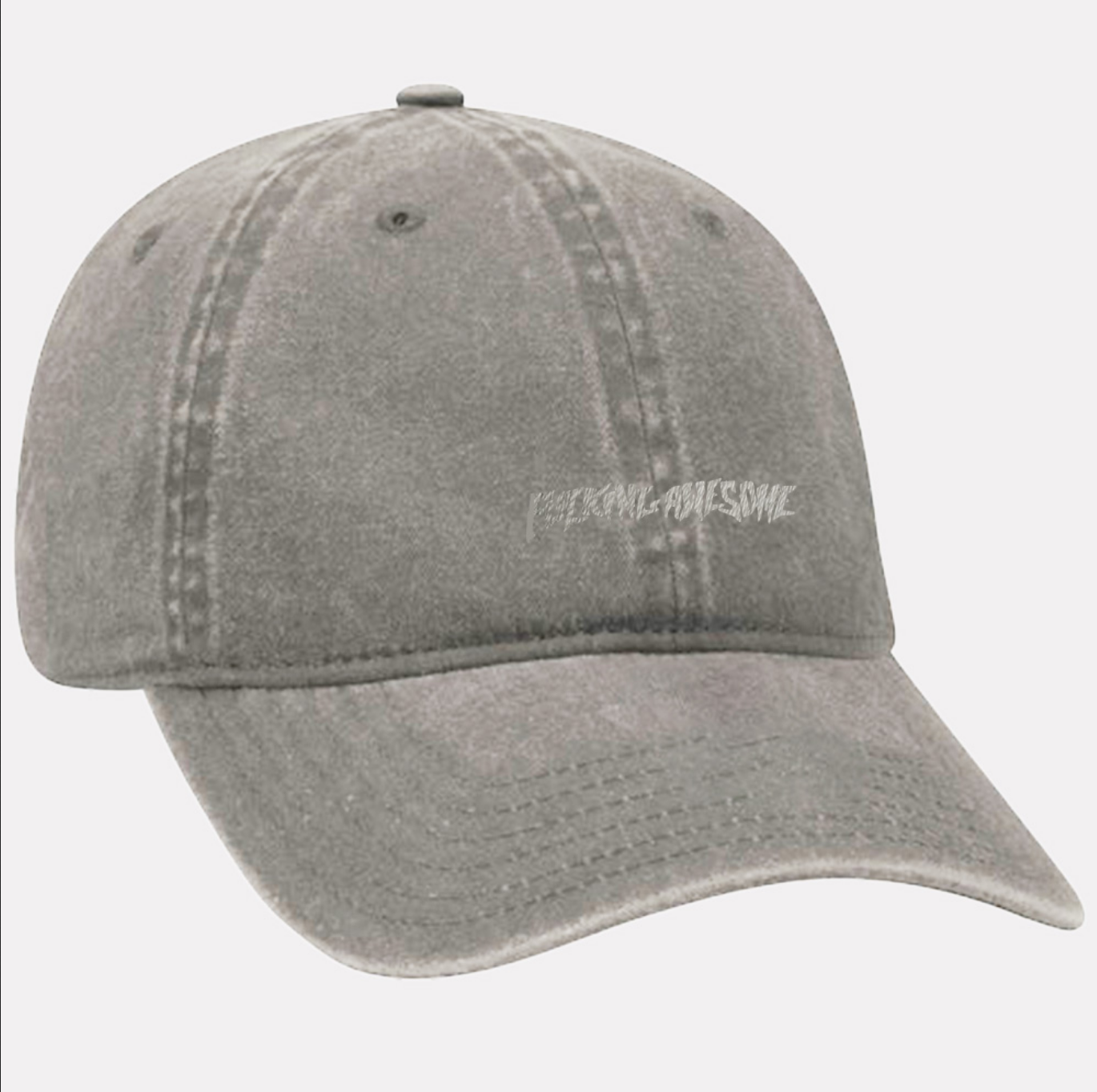 Fucking Awesome Tonal Little Stamp Logo 6 Panel Stone