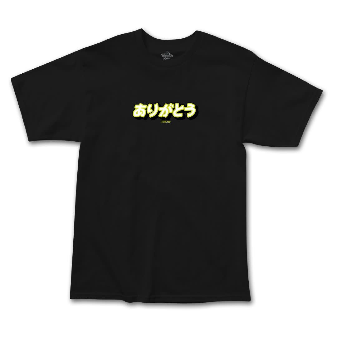 Thank You Kanji Tee Black