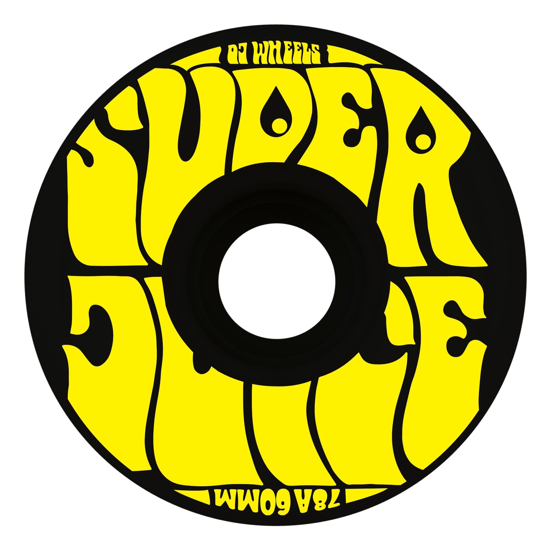 OJ Wheels Super Juice 60mm Black/Yellow  78a
