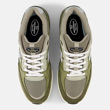 New Balance Numeric 933 Reynolds Olive/White