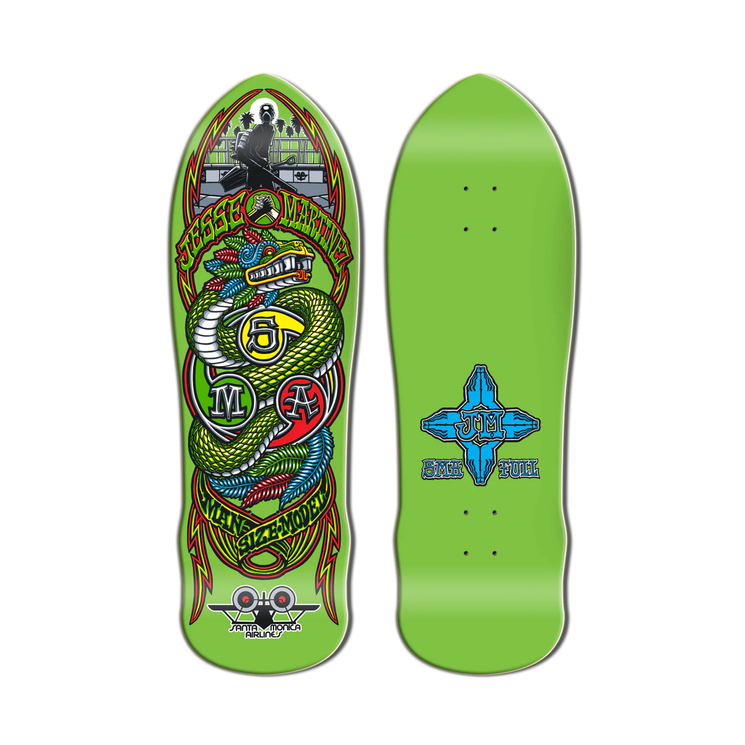 Santa Monica Airlines Jesse Martinez Snake Green Dip 9.875"