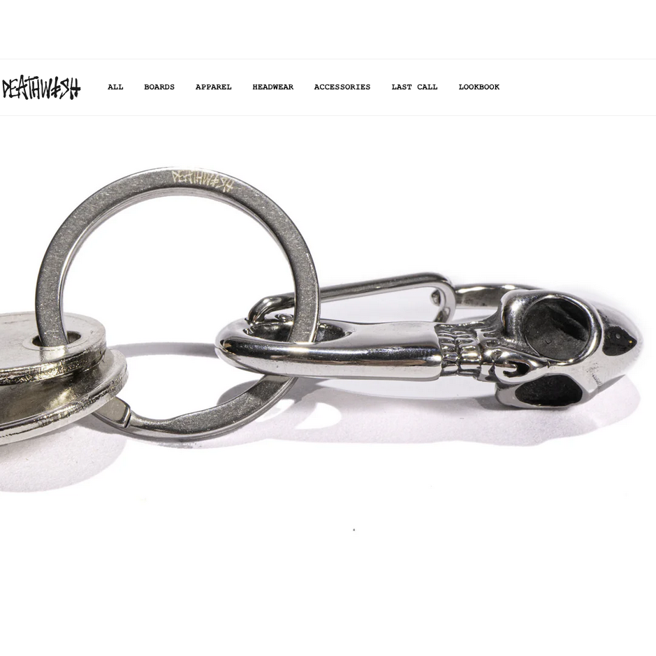 Deathwish Skateboards Crypt Carabiner Keychain