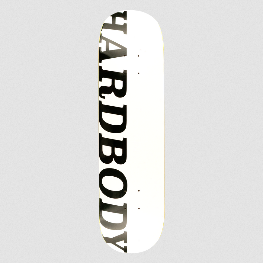 Hardbody Skateboards Hardbody Classic Logo White/Black 8.25 Short
