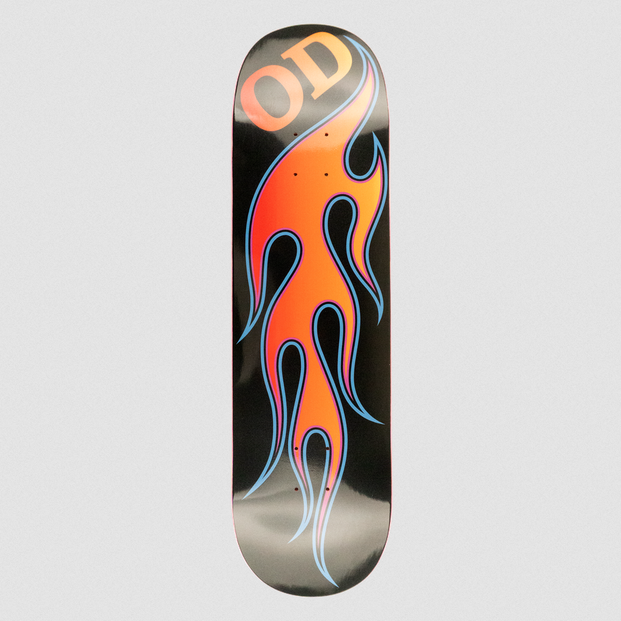 Hardbody Skateboards OD Flames Black 8.5 Short