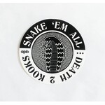 APB Skateshop APB Snake Em All B&W Circle Sticker