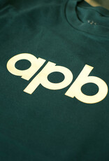 APB Skateshop APB Logo Tee Pine Green/Eggshell