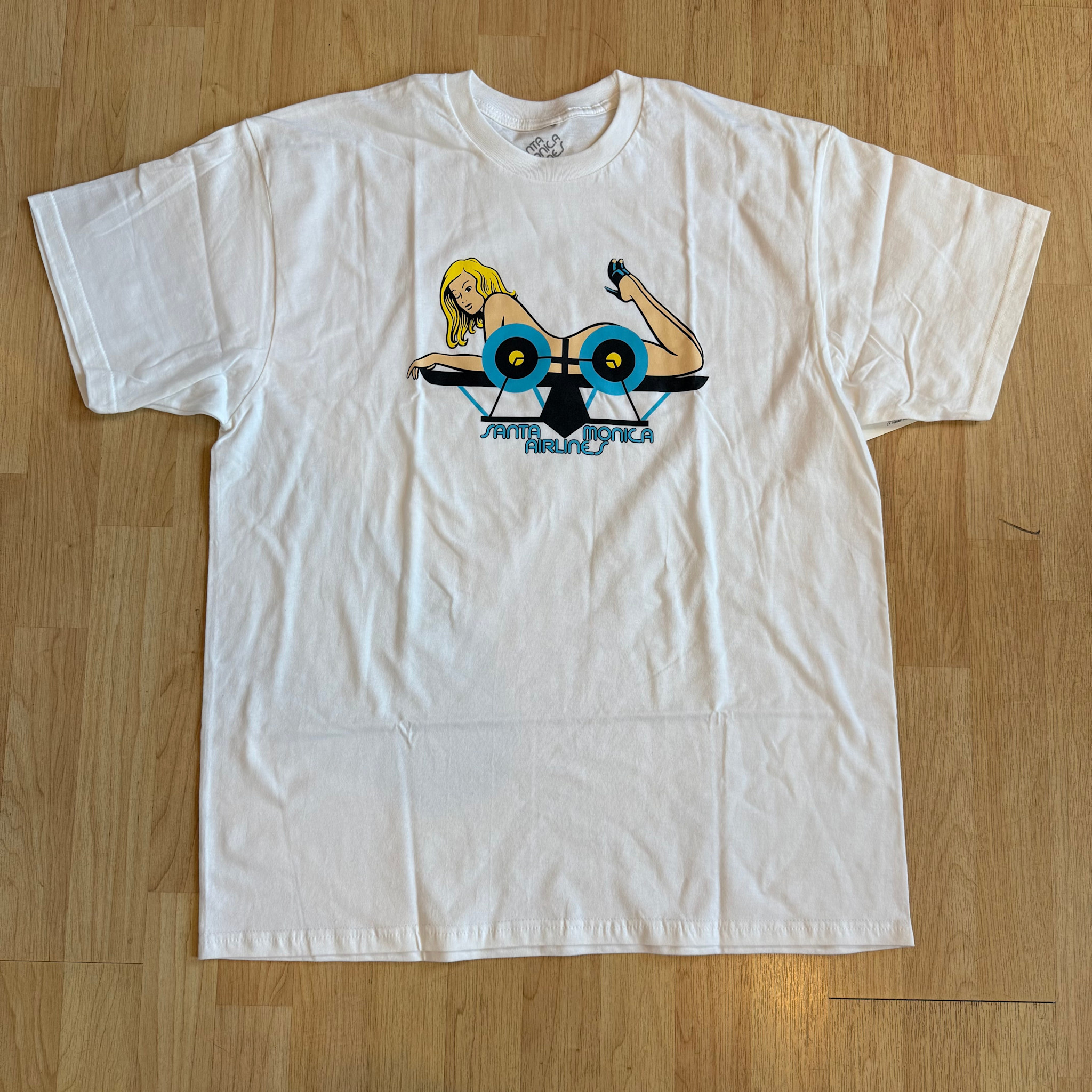 SMA Girl On a Plane Tee White