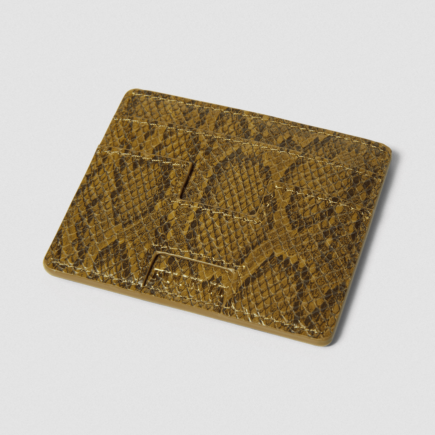 HUF Fuck It Snakeskin Card Holder Green