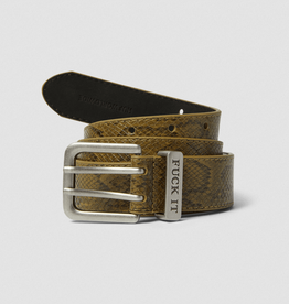 HUF Fuck It Snakeskin Belt Green L/XL