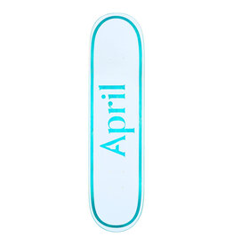 April Skateboards April OG Logo White/Blue Mini 7.25"