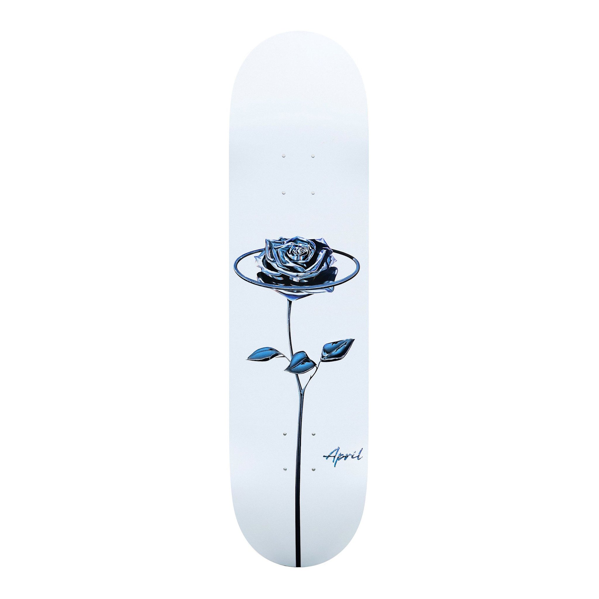 April Skateboards Chrome Rose White 8.5