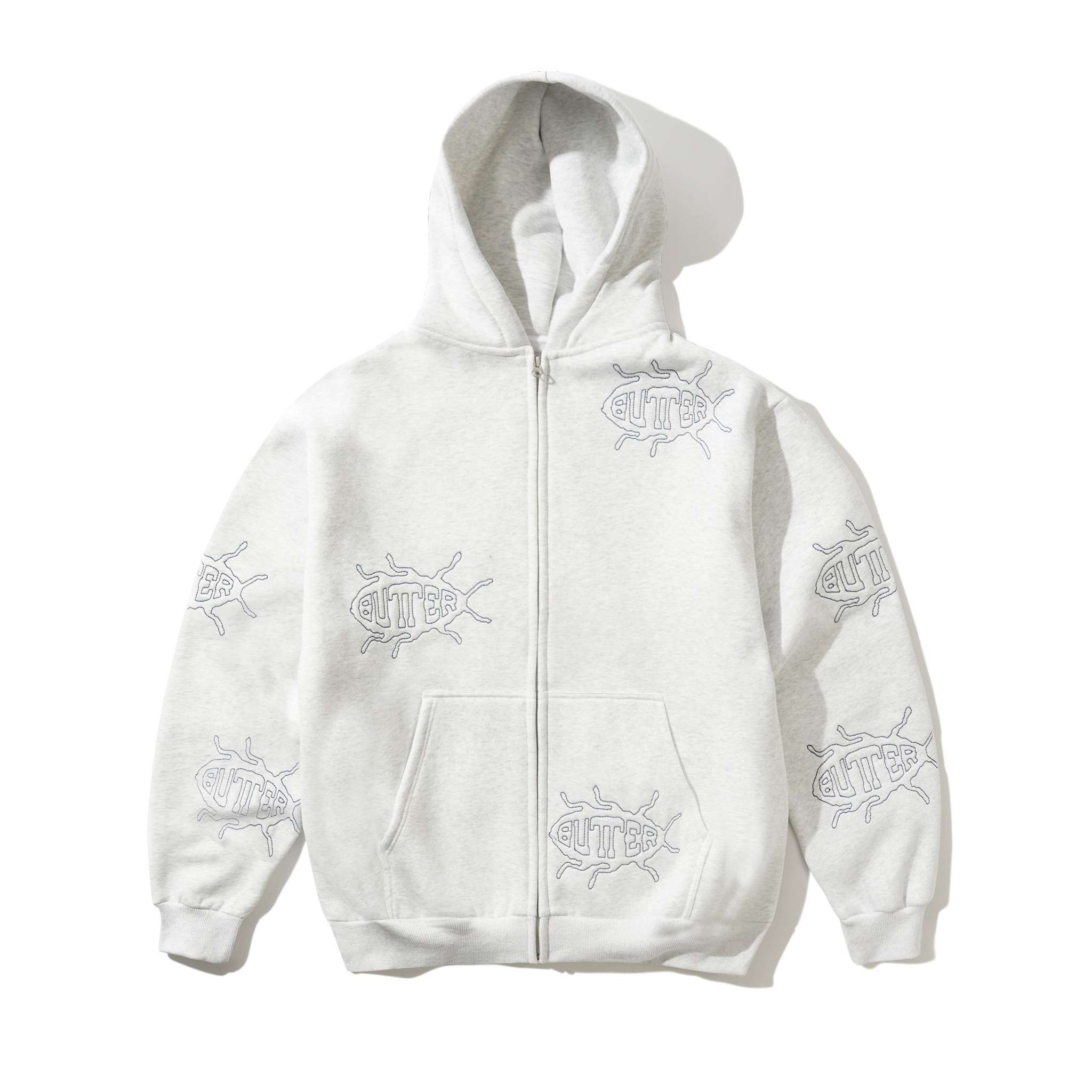 Butter Brand Roach Zip-Thru Hood Ash