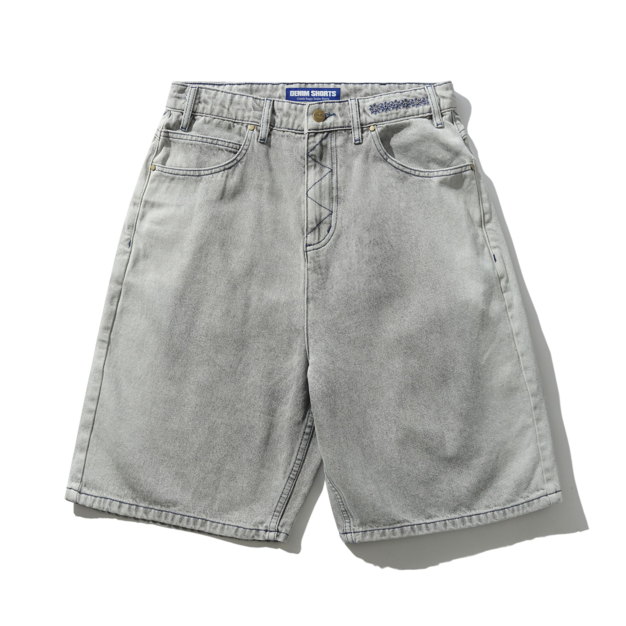 Butter Brand Bronco Denim Shorts Washed Grey