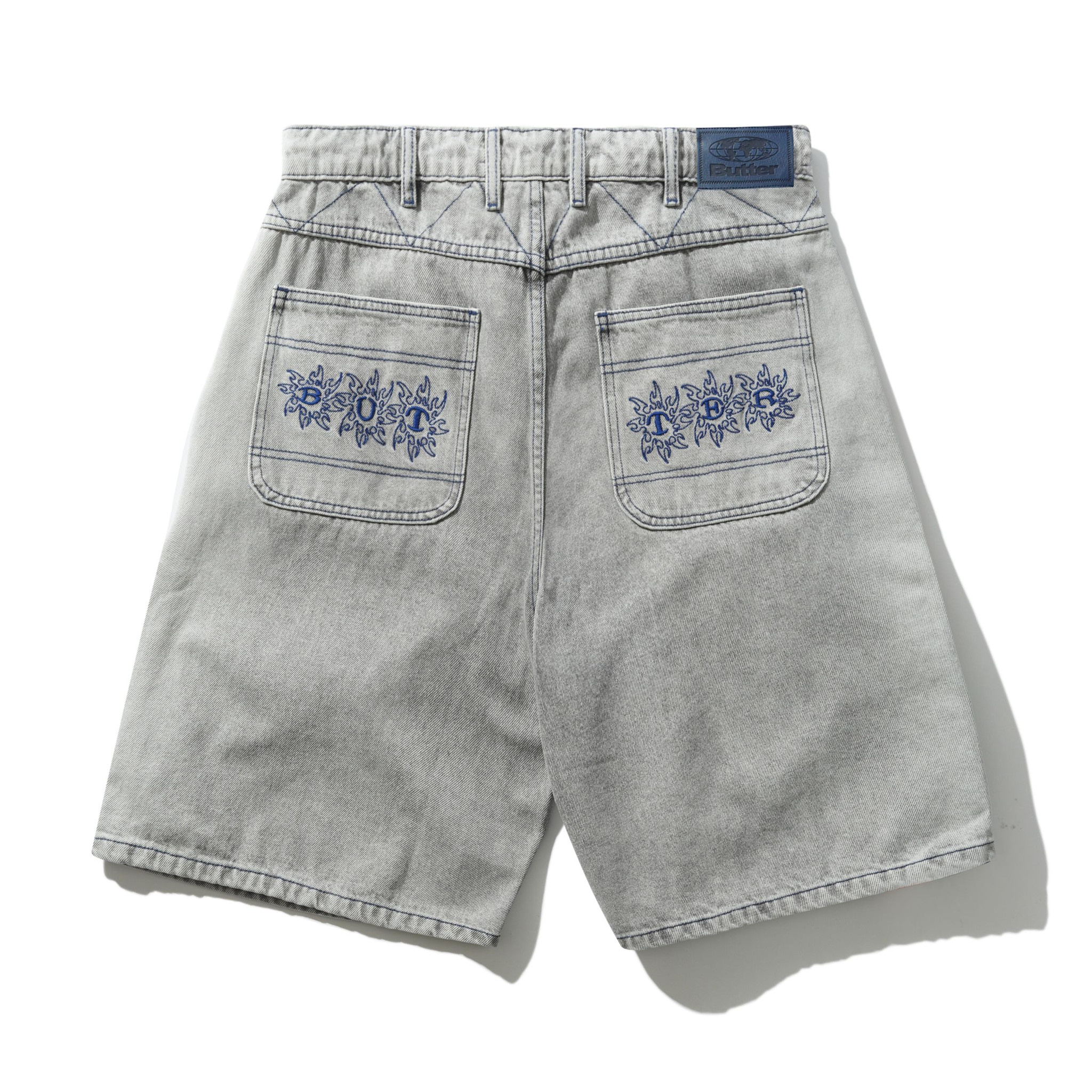 Butter Brand Bronco Denim Shorts Washed Grey