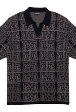 Pass~Port Fretworks Knit Polo Black