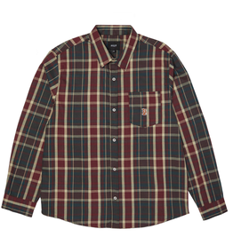 HUF Megablast Plaid L/S Deep Wine