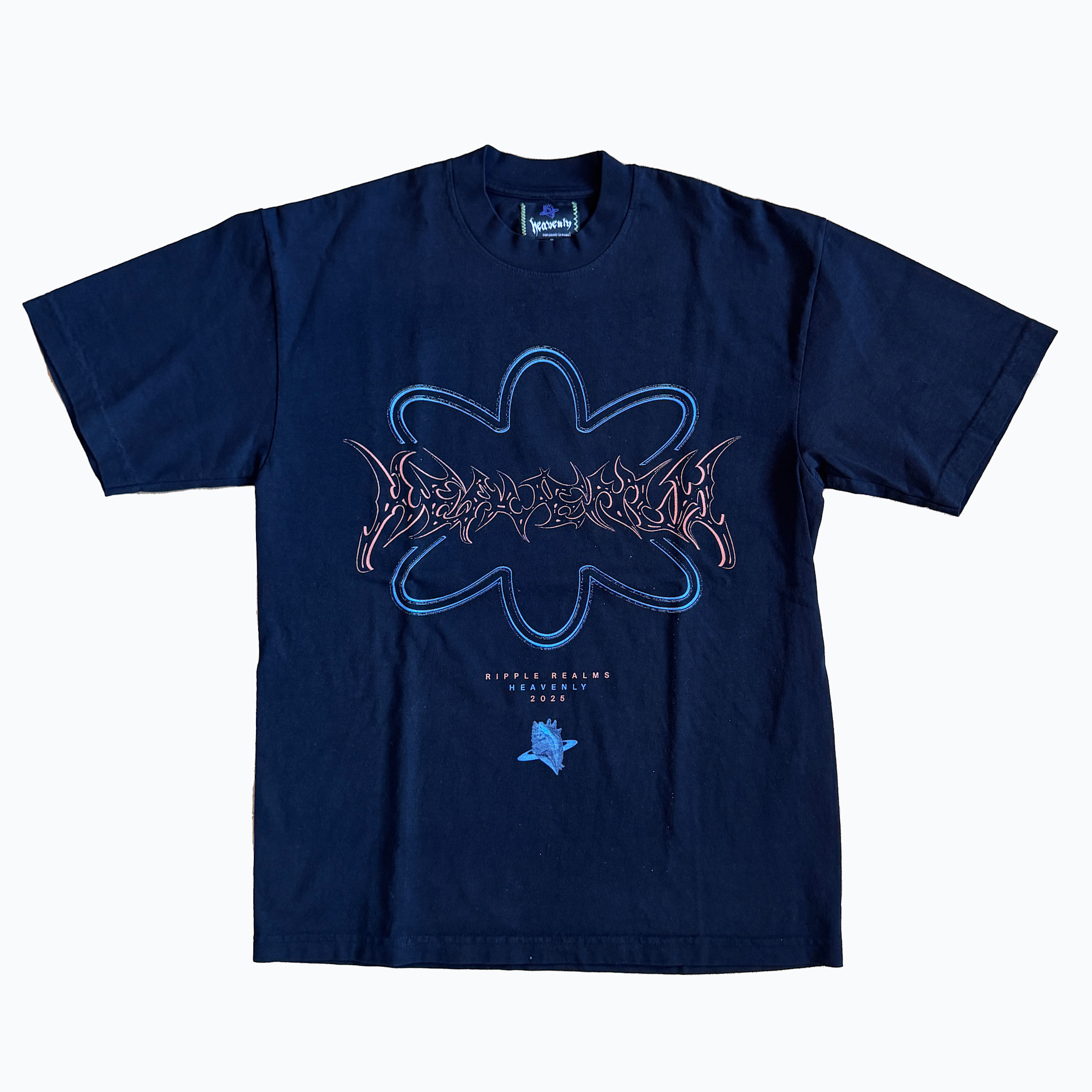 Heavenly Ripple Realms Heavenly Tee Black