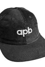 APB Skateshop APB Logo 6-Panel Black Corduroy