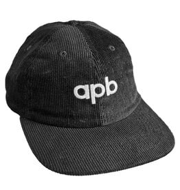 APB Skateshop APB Logo 6-Panel Black Corduroy