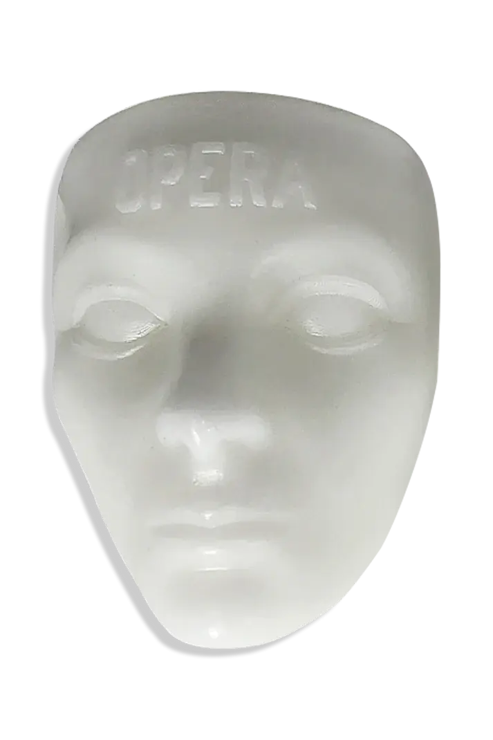 Opera Mask Wax White