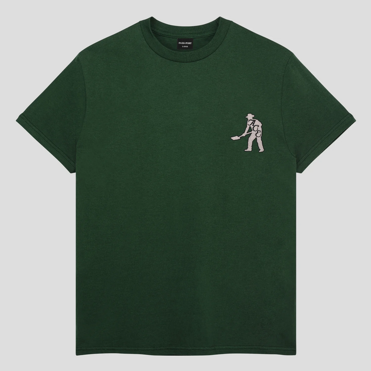 Ace Skateboard Truck MFG. Ace x Passport & Spade Tee Forest Green