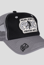 Ace Skateboard Truck MFG. Ace x Passport Packers Trucker Cap Black/Steel