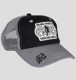 Ace Skateboard Truck MFG. Ace x Passport Packers Trucker Cap Black/Steel