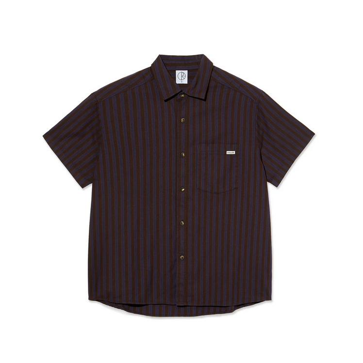Polar Skate Co. Mitchell Shirt S/S Purple/Chocolate