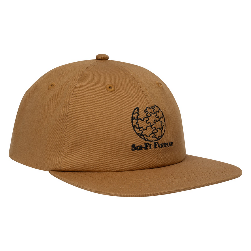 Sci-Fi Fantasy Puzzle Globe Cap Khaki