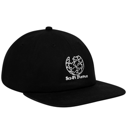 Sci-Fi Fantasy Puzzle Globe Cap Black