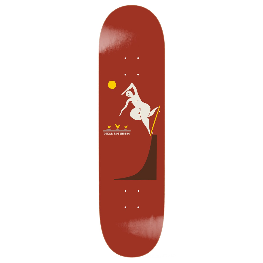 Polar Skate Co. Oskar BS Noseblunt Burnt Red 8.25 Short