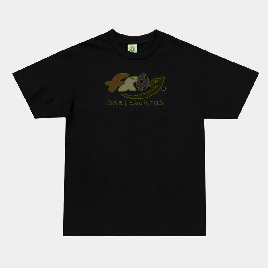 Frog Skateboards Dino Logo Black